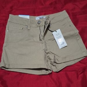 Refuge Khaki High Waist Women's Shorts